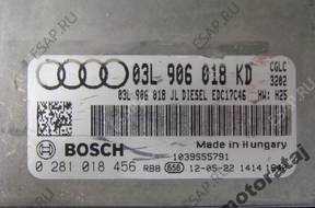 БЛОК УПРАВЛЕНИЯ VW AUDI 0281018456  03L906018KD