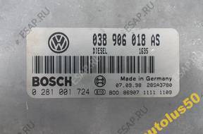 БЛОК УПРАВЛЕНИЯ   VW Audi 038906018AS 0281001724