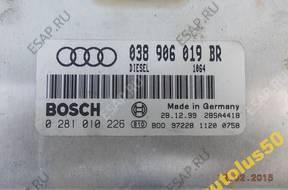 БЛОК УПРАВЛЕНИЯ   VW Audi 038906019BR 0281010226