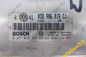 БЛОК УПРАВЛЕНИЯ   VW Audi 038906019CJ 0281010302