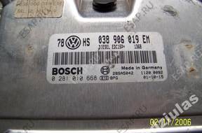 БЛОК УПРАВЛЕНИЯ   VW Audi 038906019EM 0281010668