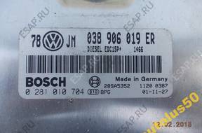 БЛОК УПРАВЛЕНИЯ   VW Audi 038906019ER 0281010704