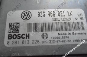 БЛОК УПРАВЛЕНИЯ   VW AUDI 03G906021KK 0281013228