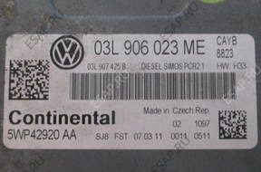 БЛОК УПРАВЛЕНИЯ VW AUDI 1.6 TDI 03L906023ME 5WP42920AA