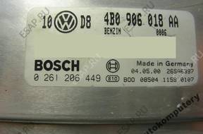 БЛОК УПРАВЛЕНИЯ VW AUDI 1.8T 4b0906018aa 0261206449 +PIN