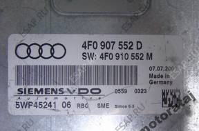 БЛОК УПРАВЛЕНИЯ VW AUDI 4F0907552D 5WP4524106 SIMOS6.3