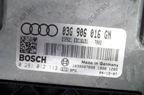 БЛОК УПРАВЛЕНИЯ VW AUDI 8E0   ДВИГАТЕЛЕМ 03G906016GN