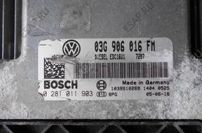 БЛОК УПРАВЛЕНИЯ VW AUDI SEAT   03G906016FM