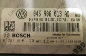 БЛОК УПРАВЛЕНИЯ VW AUDI SEAT  045906013AD    0281016170