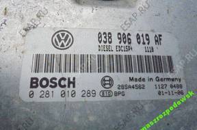 БЛОК УПРАВЛЕНИЯ VW AUDI SEAT SKODA 038906019AF 0281010289