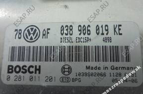 БЛОК УПРАВЛЕНИЯ VW AUDI SEAT SKODA 038906019KE 0281011201