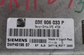 БЛОК УПРАВЛЕНИЯ VW AUDI SEAT SKODA 03E906033P 5WP4019607