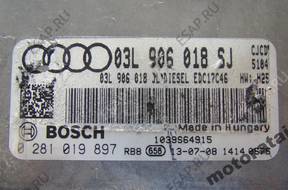 БЛОК УПРАВЛЕНИЯ  VW AUDI TDI 0281019897 03L906018SJ ECU