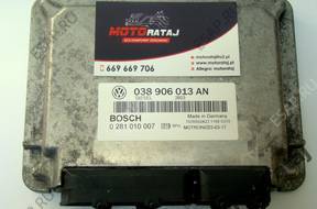 БЛОК УПРАВЛЕНИЯ VW CADDY  038906013AN 0281010007