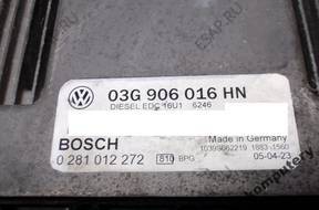 БЛОК УПРАВЛЕНИЯ VW CADDY 03g906016hn 0281012272 БЕЗ КОДА