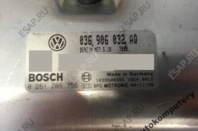 БЛОК УПРАВЛЕНИЯ  VW CADDY 1.4 036906032aq 0261208756 +PIN