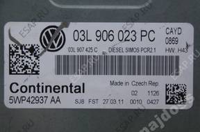 БЛОК УПРАВЛЕНИЯ VW CADDY 1.6TDI 03L906023PC 5WP42937AA