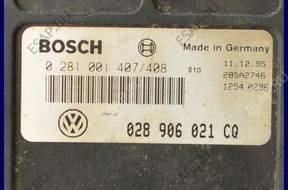 БЛОК УПРАВЛЕНИЯ VW CADDY 1.9 SDI 0281001407 028906021CQ