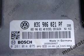 БЛОК УПРАВЛЕНИЯ VW CADDY 1.9 TDI 03G906021PF 0281014075