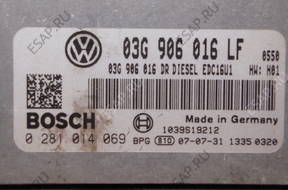 БЛОК УПРАВЛЕНИЯ VW CADDY 2.0 SDI 0281014069 03G906016LF