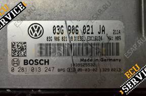 БЛОК УПРАВЛЕНИЯ  VW CADDY 2.0 TDI 0281013247 03G906021JA