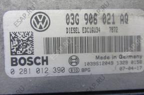 БЛОК УПРАВЛЕНИЯ   VW CADDY I.9 TDI  03G90021AQ