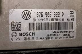 БЛОК УПРАВЛЕНИЯ VW CRAFTER 0281016819 076906022P 2.5 TDI