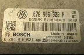 БЛОК УПРАВЛЕНИЯ VW CRAFTER 0281016821 076906022N