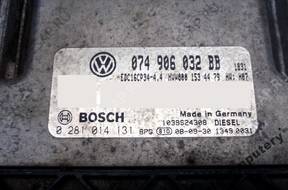 БЛОК УПРАВЛЕНИЯ VW CRAFTER 074906032bb 0281014131 +PIN
