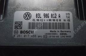 БЛОК УПРАВЛЕНИЯ VW CRAFTER 2.5 TDI 0281017660 03L906012C