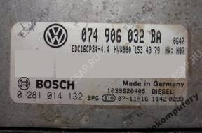 БЛОК УПРАВЛЕНИЯ VW CRAFTER 2.5TDI 074906032ba 0281014132