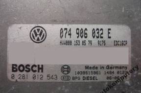 БЛОК УПРАВЛЕНИЯ VW CRAFTER 2.5TDI 074906032e 0281012543