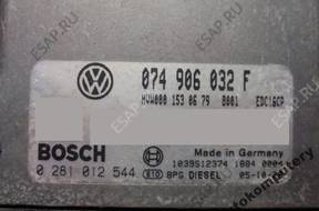БЛОК УПРАВЛЕНИЯ VW CRAFTER 2.5TDI 074906032f 0281012544