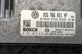 БЛОК УПРАВЛЕНИЯ VW GOLF 03G906021HF 0281013618 1.9TDI