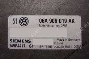 БЛОК УПРАВЛЕНИЯ VW GOLF 06a906019ak 5wp441704 БЕЗ КОДА