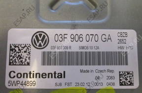 БЛОК УПРАВЛЕНИЯ VW GOLF 1.2 TSI 03F906070GA 5WP44899 CBZB
