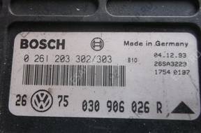 БЛОК УПРАВЛЕНИЯ VW GOLF 1.4 1.6 0261203302/303 030906026B
