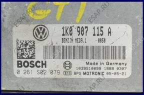 БЛОК УПРАВЛЕНИЯ VW GOLF 2.0 TFSI 1K0907115A 0261S02079