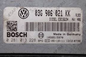 БЛОК УПРАВЛЕНИЯ VW GOLF 2.0TDI 0281013228 03G906021KK