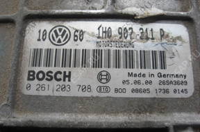 БЛОК УПРАВЛЕНИЯ VW GOLF III 0 261 203 708 1H0 907 311 P