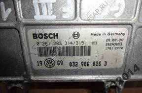 БЛОК УПРАВЛЕНИЯ   VW GOLF III 1.6 B 032906026D