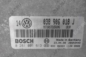 БЛОК УПРАВЛЕНИЯ VW GOLF IV 0281001613