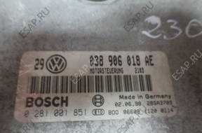 БЛОК УПРАВЛЕНИЯ VW GOLF IV 038906018AE, 0281001851 FV