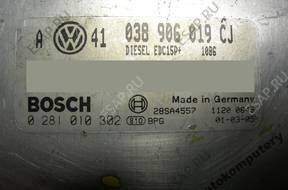 БЛОК УПРАВЛЕНИЯ VW GOLF IV 038906019cj 0281010302 БЕЗ КОДА