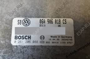 БЛОК УПРАВЛЕНИЯ VW GOLF IV 06a906018cs 0261206088 БЕЗ КОДА