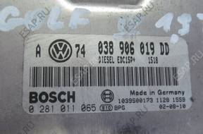 БЛОК УПРАВЛЕНИЯ VW GOLF IV 1.9 TDI 00   ДВИГАТЕЛЕМ