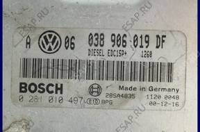 БЛОК УПРАВЛЕНИЯ VW GOLF IV 1.9 TDI 0281010497 038906019DF