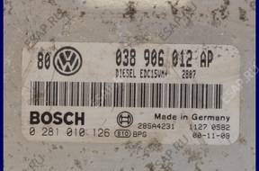 БЛОК УПРАВЛЕНИЯ   VW GOLF IV 1.9 TDI 038906012AP
