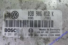 БЛОК УПРАВЛЕНИЯ VW GOLF IV 1.9 TDI   038906012K