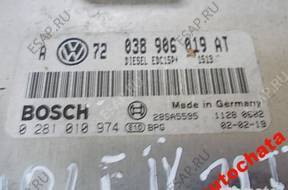 БЛОК УПРАВЛЕНИЯ VW GOLF IV 1.9 TDI   038906019AT